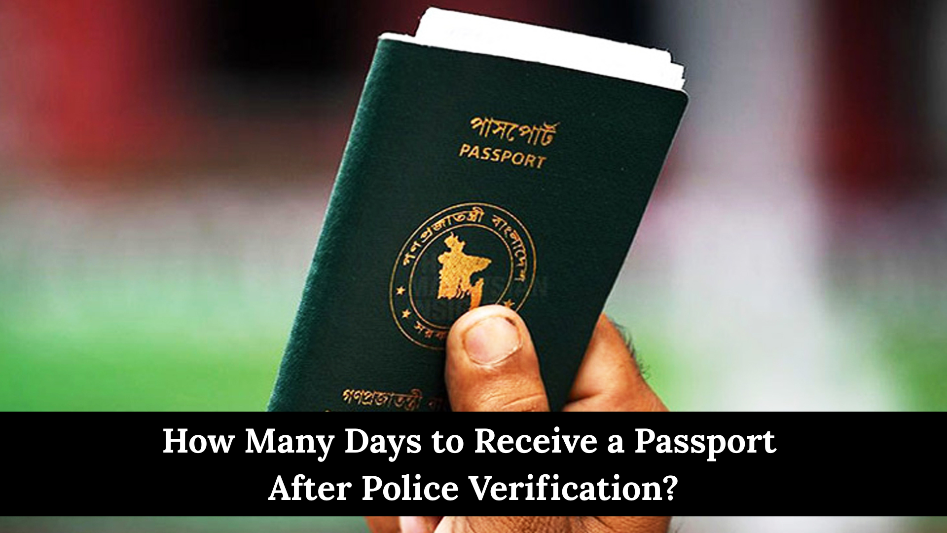 How Many Days to Receive a Passport After Police Verification?