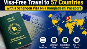 Visa-Free Travel to 57 Countries with a Schengen Visa on a Bangladeshi Passport