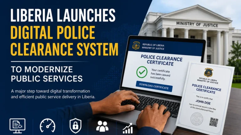 Liberia Launches Digital Police Clearance System to Modernize Public Services