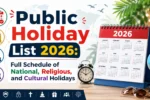 Public Holiday List 2026